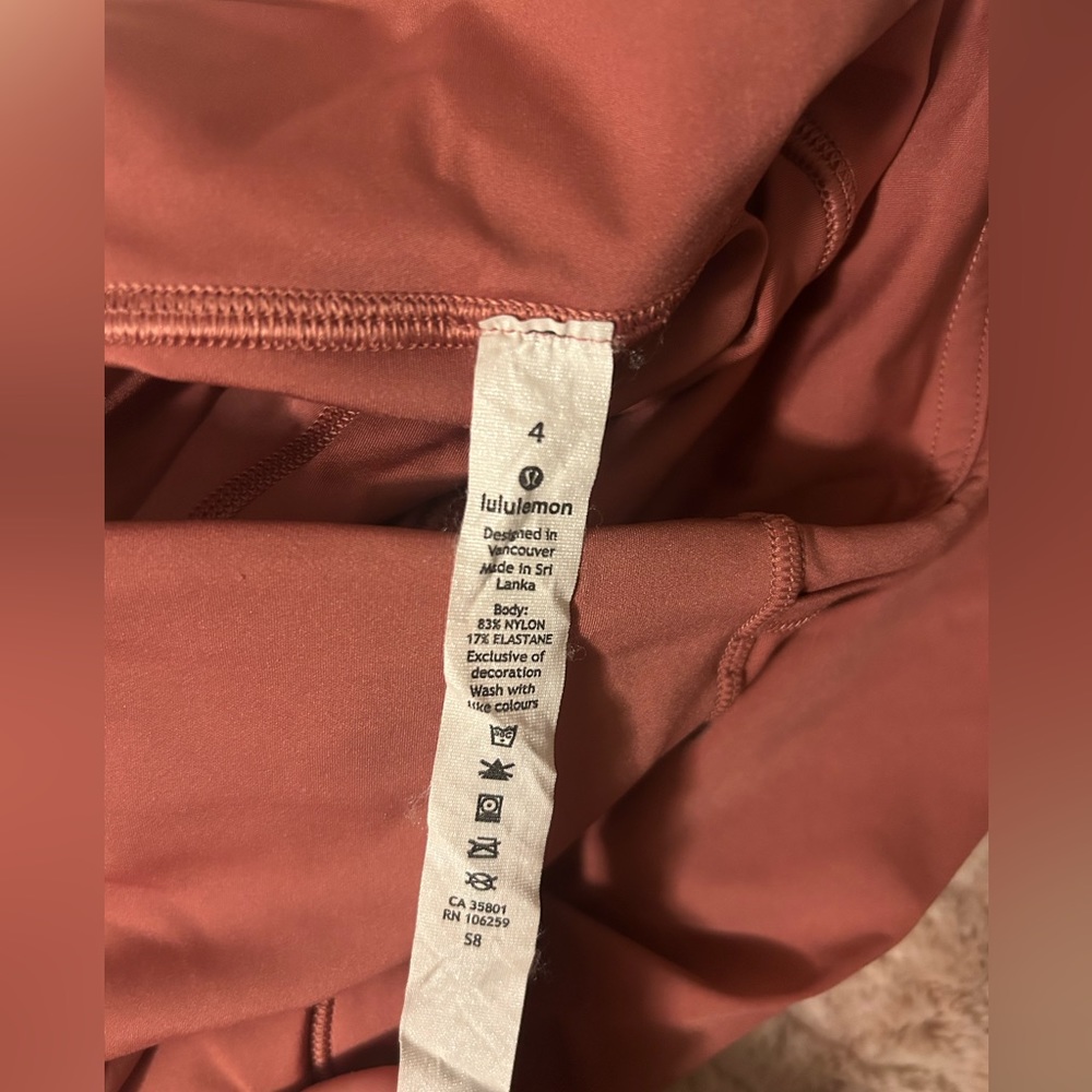 Pink size 4 lululemon leggings